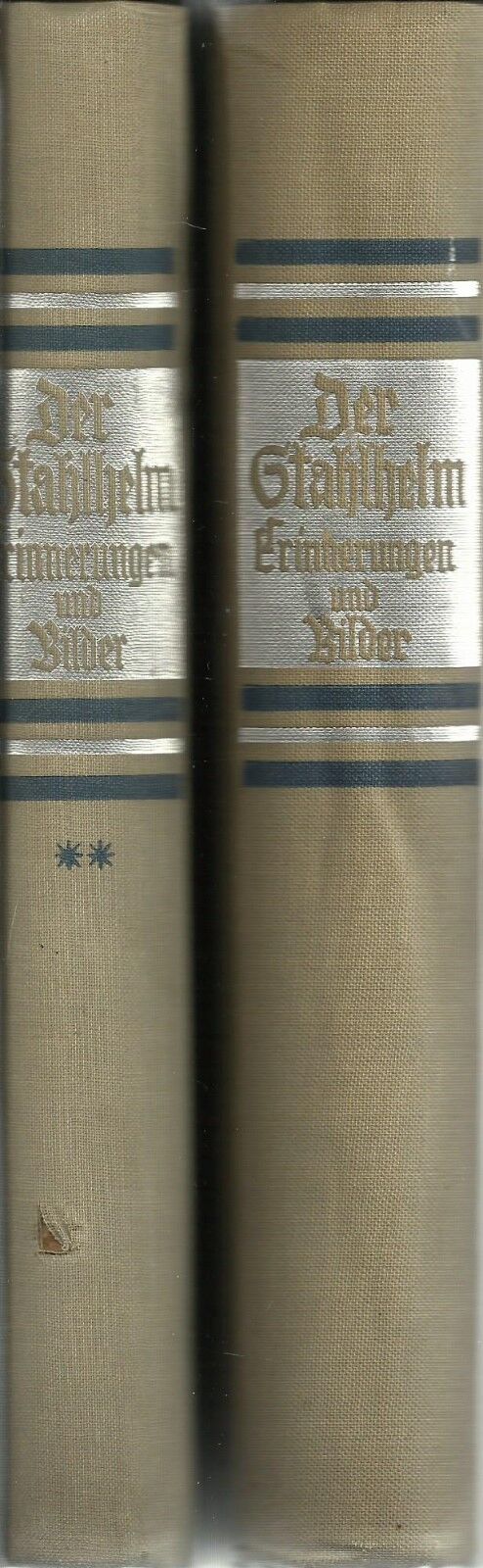 Der Stahlhelm: Erinnerungen Und Bilder By Fritz Seldte 2 Volumes