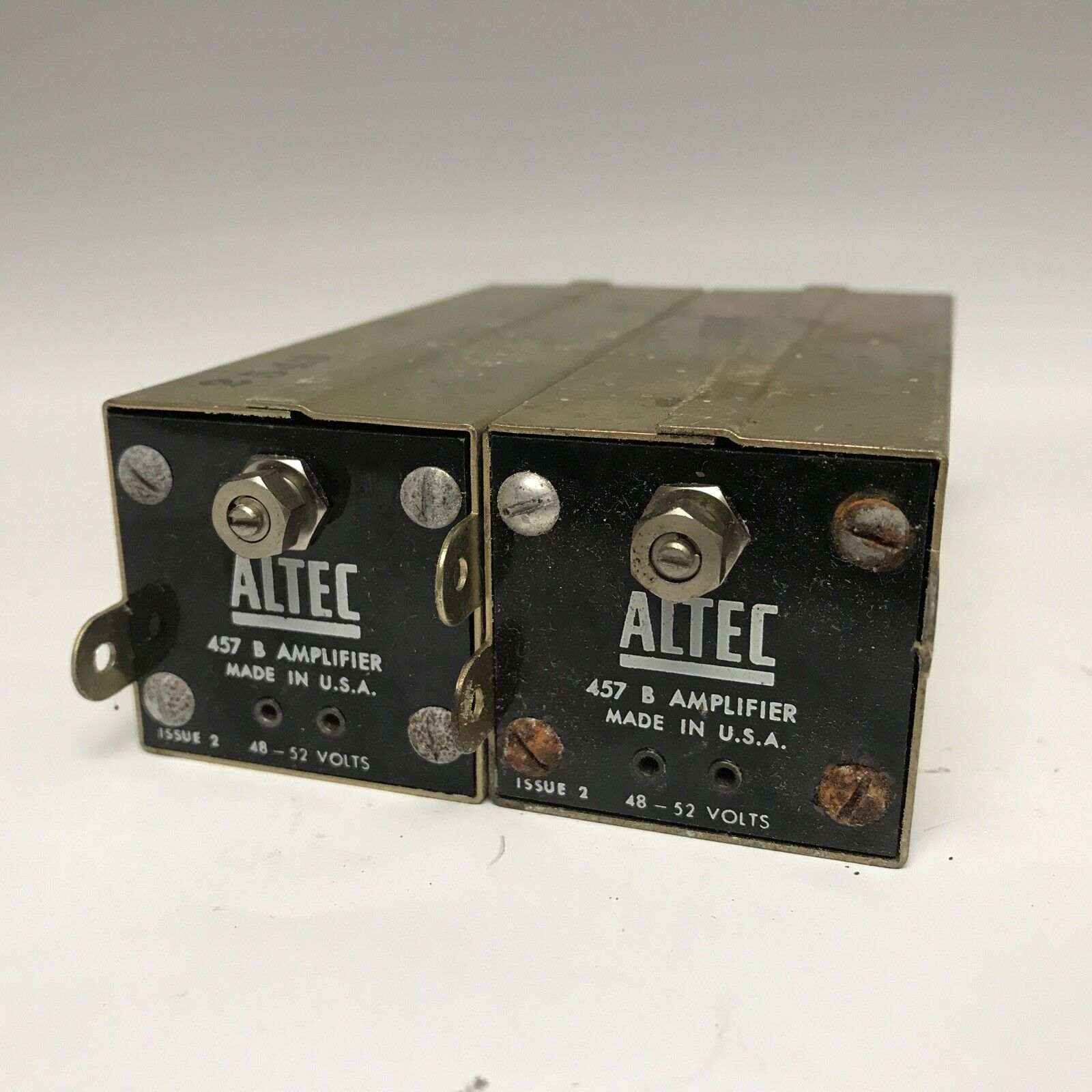 Pair Vintage Altec Lansing 457b Plug In Amplifiers