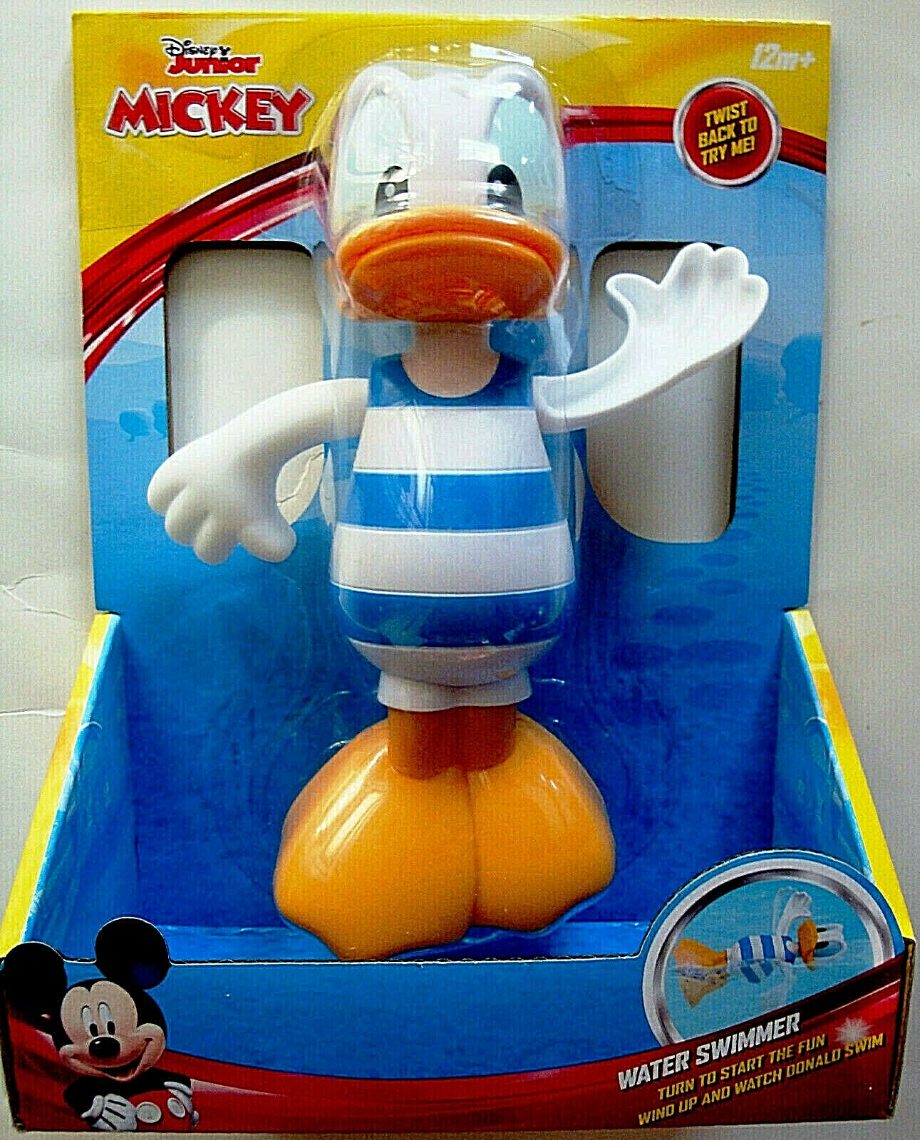 Mickey Mouse Clubhouse,donald Duck Water Swimmer,pool & Bath Swimming Toy,12m+