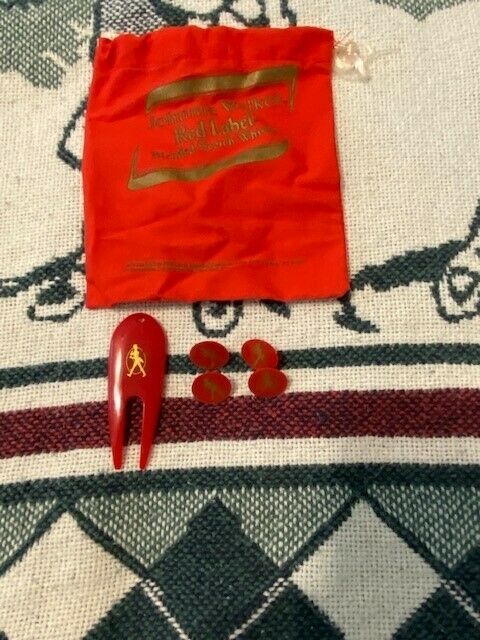 Johnnie Walker Red Label Divot Tool And Ball Markers Pouch