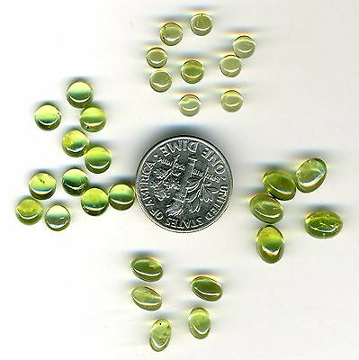 Peridot Cabochons Ovals And Rounds - You Select Size