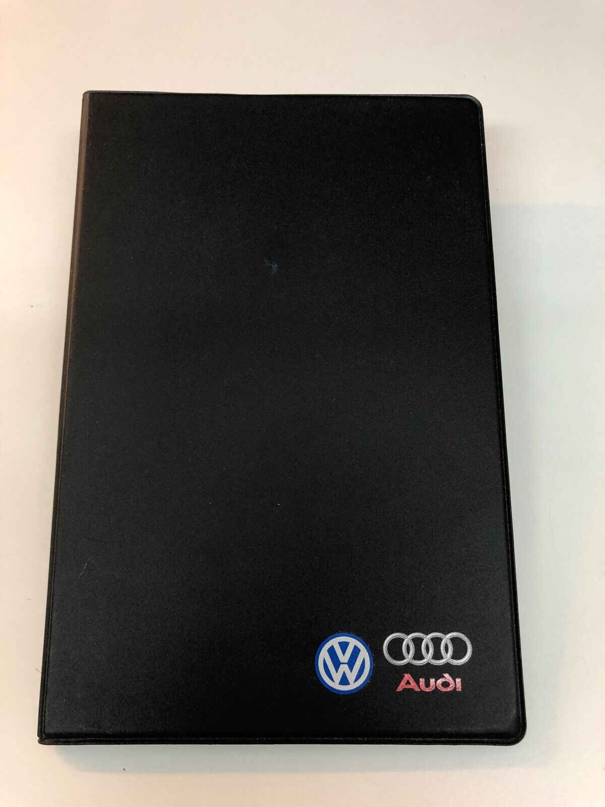 Vw Volkswagen Audi Black Notepad W/ Logos - Measures 9" Tall & 6" Wide - Rare