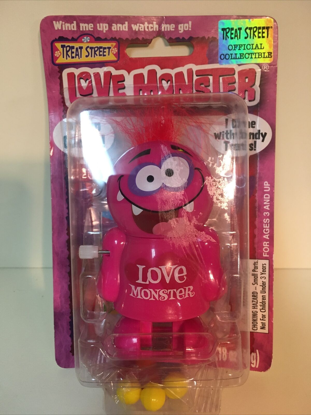 Treat Street Love Monster Wind Up Candy Dispenser "collectible"