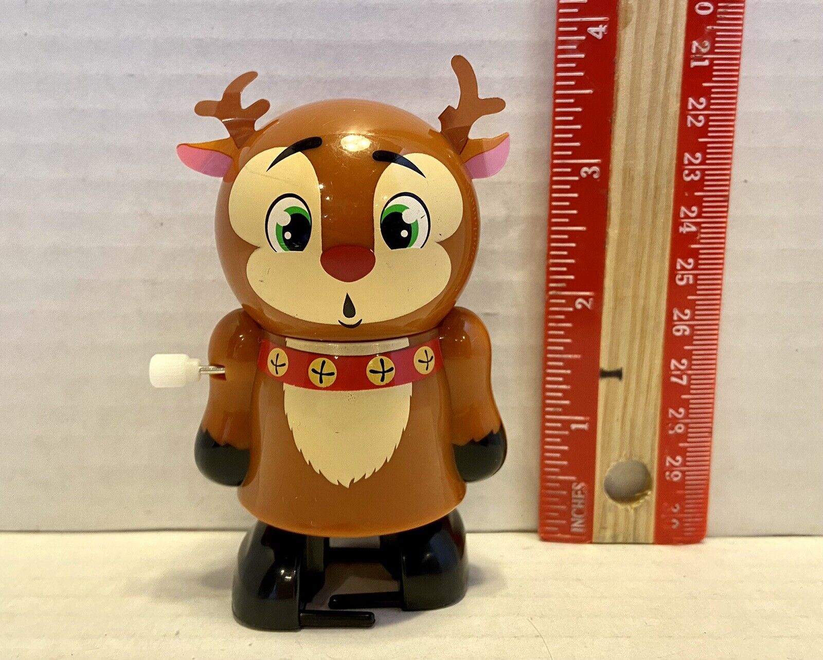 Holiday Wind Up Pooper  Reindeer Walking Candy Dispenser