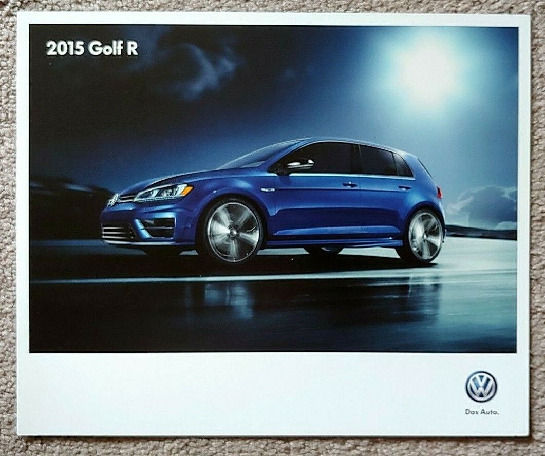2015 Volkswagen Golf R Sales Brochure Catalog Folder Us 15 Vw
