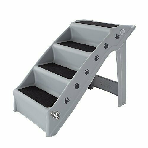 Pet Stairs – Safe And Durable Indoor Or Outdoor Ramp With 4 Step Design – Cat...