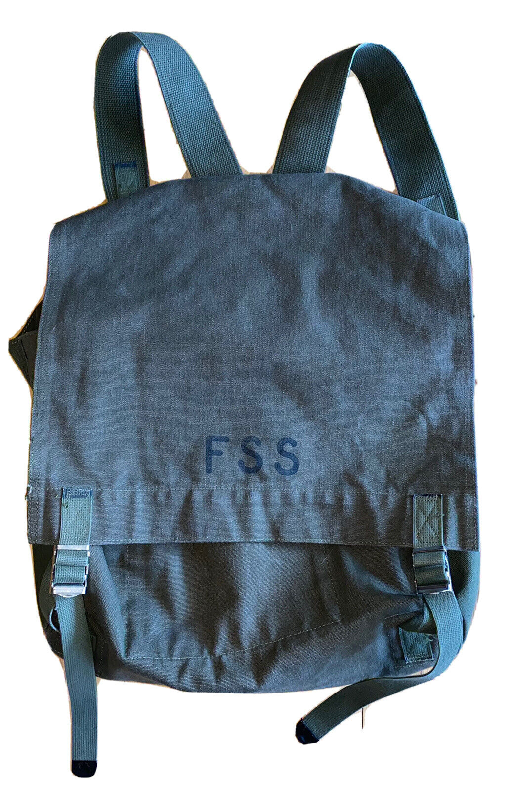 Vintage Green Fss Usfs Forest Service Canvas Rucksack Field Bag Backpack Euc