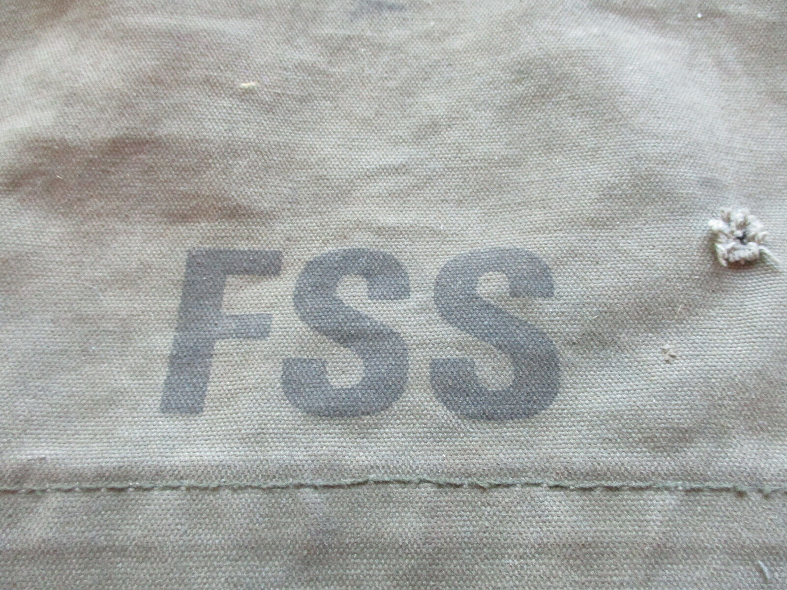 Vintage Green Fss Usfs Forest Service Canvas Packsack Field Bag Backpack (1964)