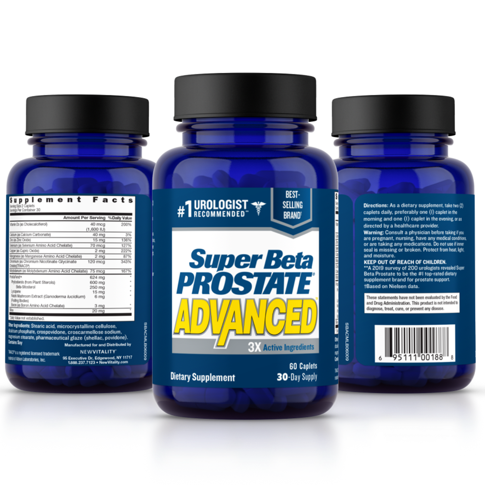 Super Beta Prostate Advanced - Prostate Supplement - Brand New - Free S&h