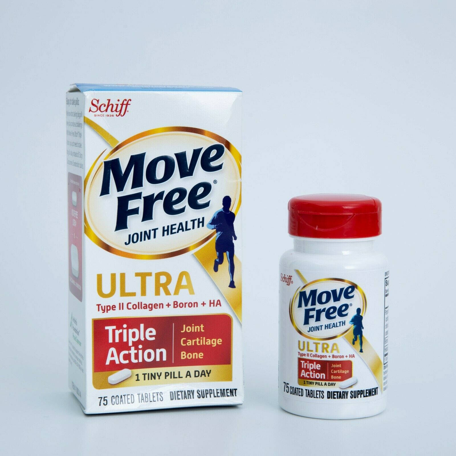 Schiff Move Free Ultra Triple Action 75 Tablets Count Exp:01/2024