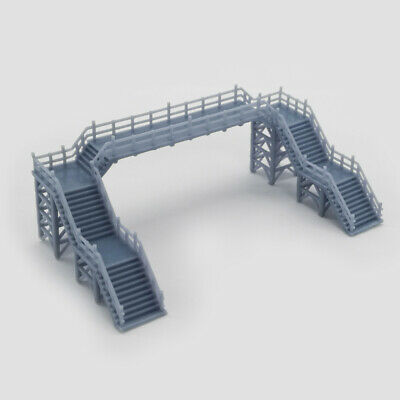 Outland Models Railway Scenery Overhead Footbridge Without Canopy 1:220 Z Scale