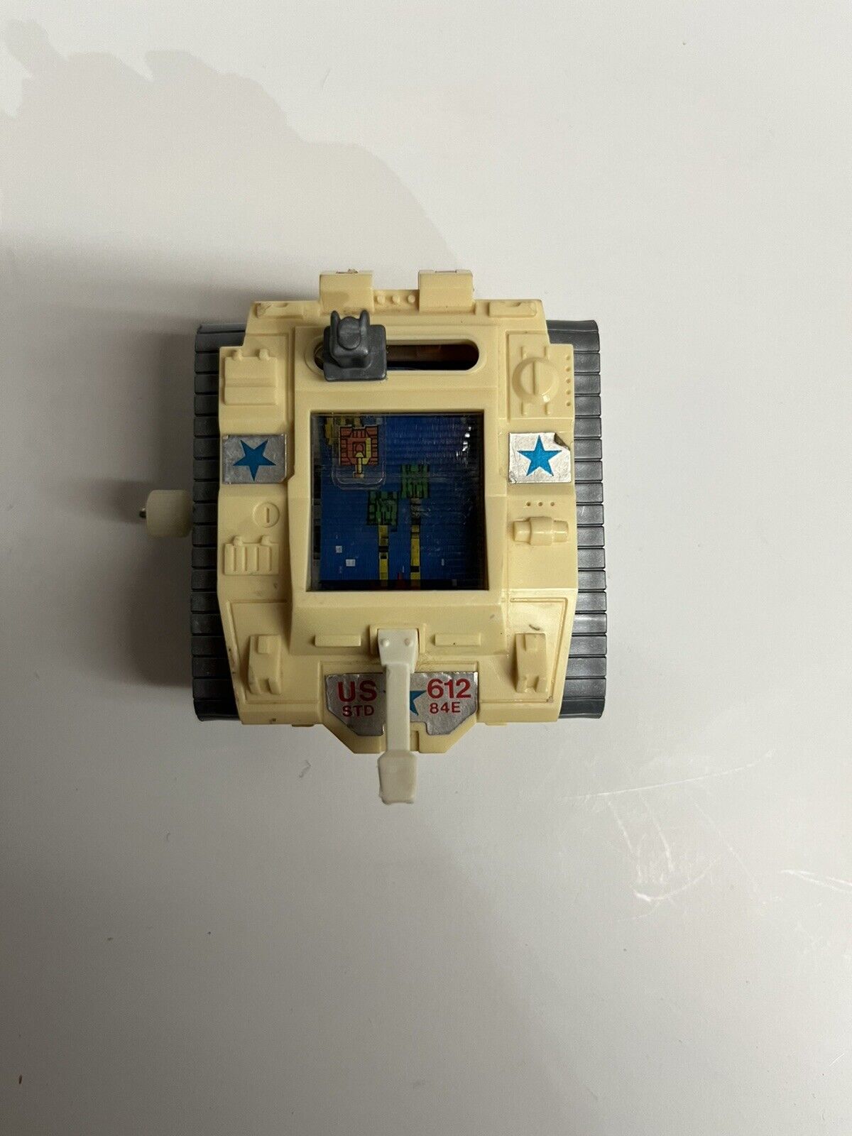 *vtg Tomy Toys Wind Up Tank Watch Video Game Toy Military Space Works No Strap