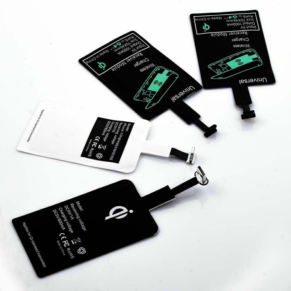 Qi Wireless Adapter Fast Charger Receiver For Samsung Android Type C Usb C Micro