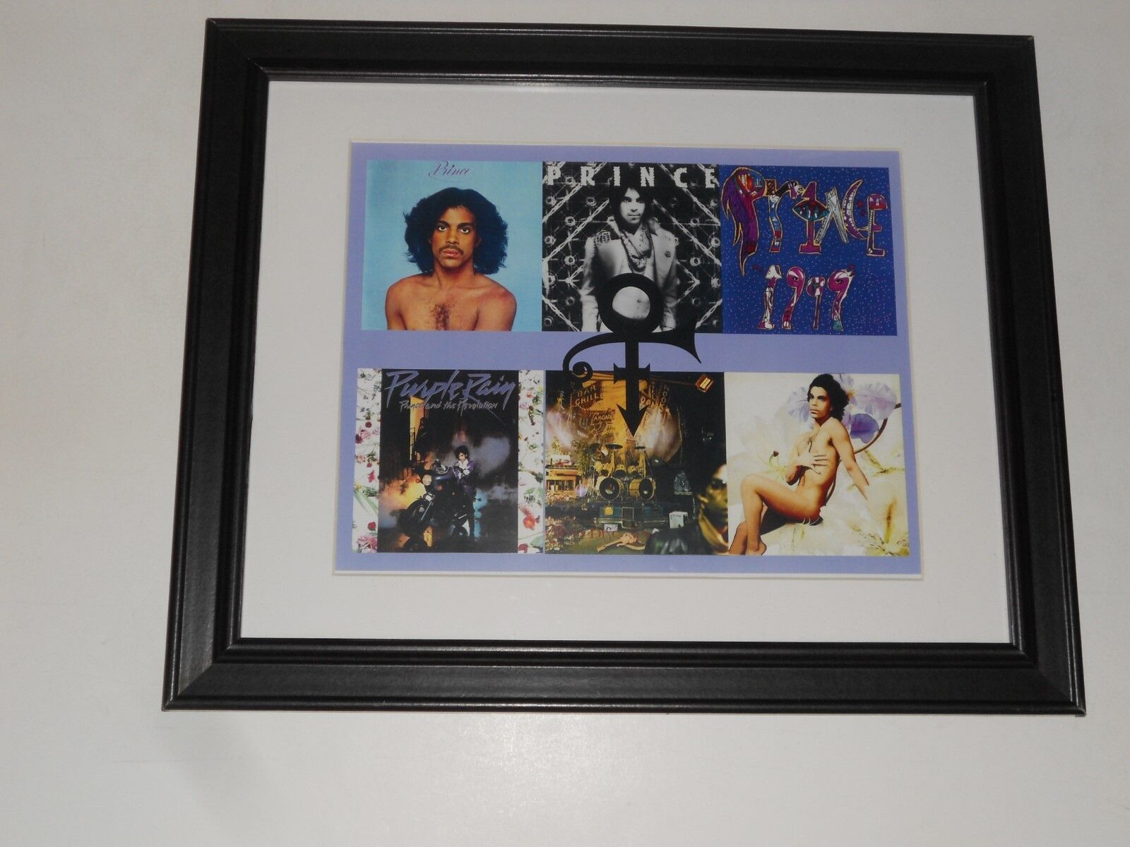Framed Prince 1978 - '88 Album Art Poster Purple Rain,1999, Lovesexy 14" By 17"
