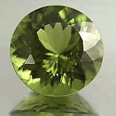 Masterpiece Collection: Round Faceted Natural Apple Green Peridot (2-7mm)