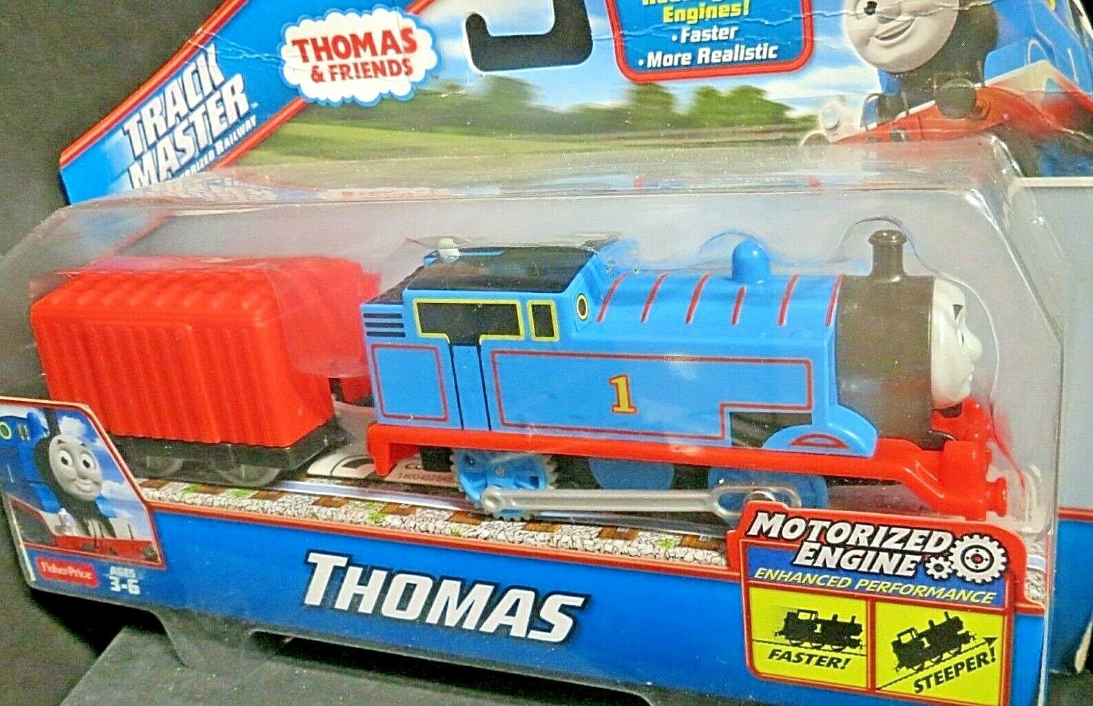 Thomas,motorized Engine Bml06,new! Trackmaster Age 4 Up Fisher Price Blue Thomas