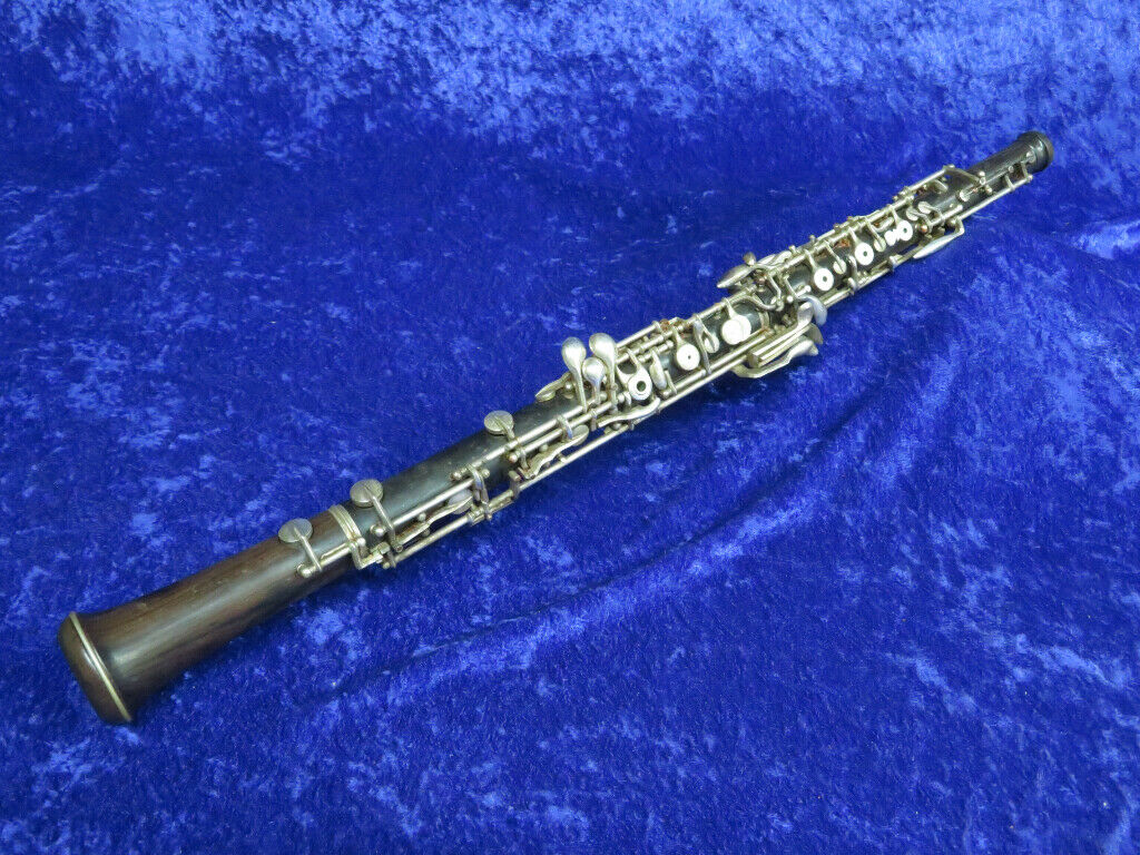 Gordet Wood Professional Oboe Ser#232 With Left Hand F Non Playing Condition