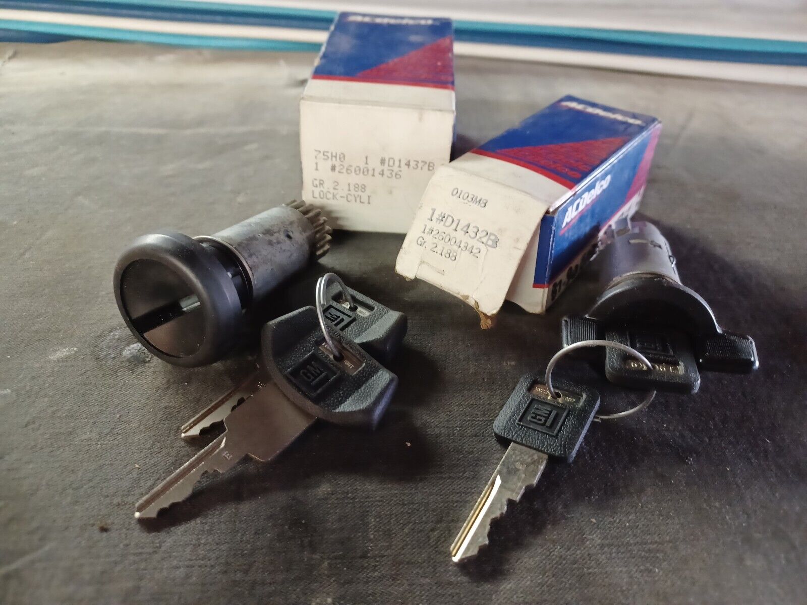 2 Late 80s Early 90s Acdelco  Fwd Car Ignition Key Sets Cutlass Lumina Gp Regal