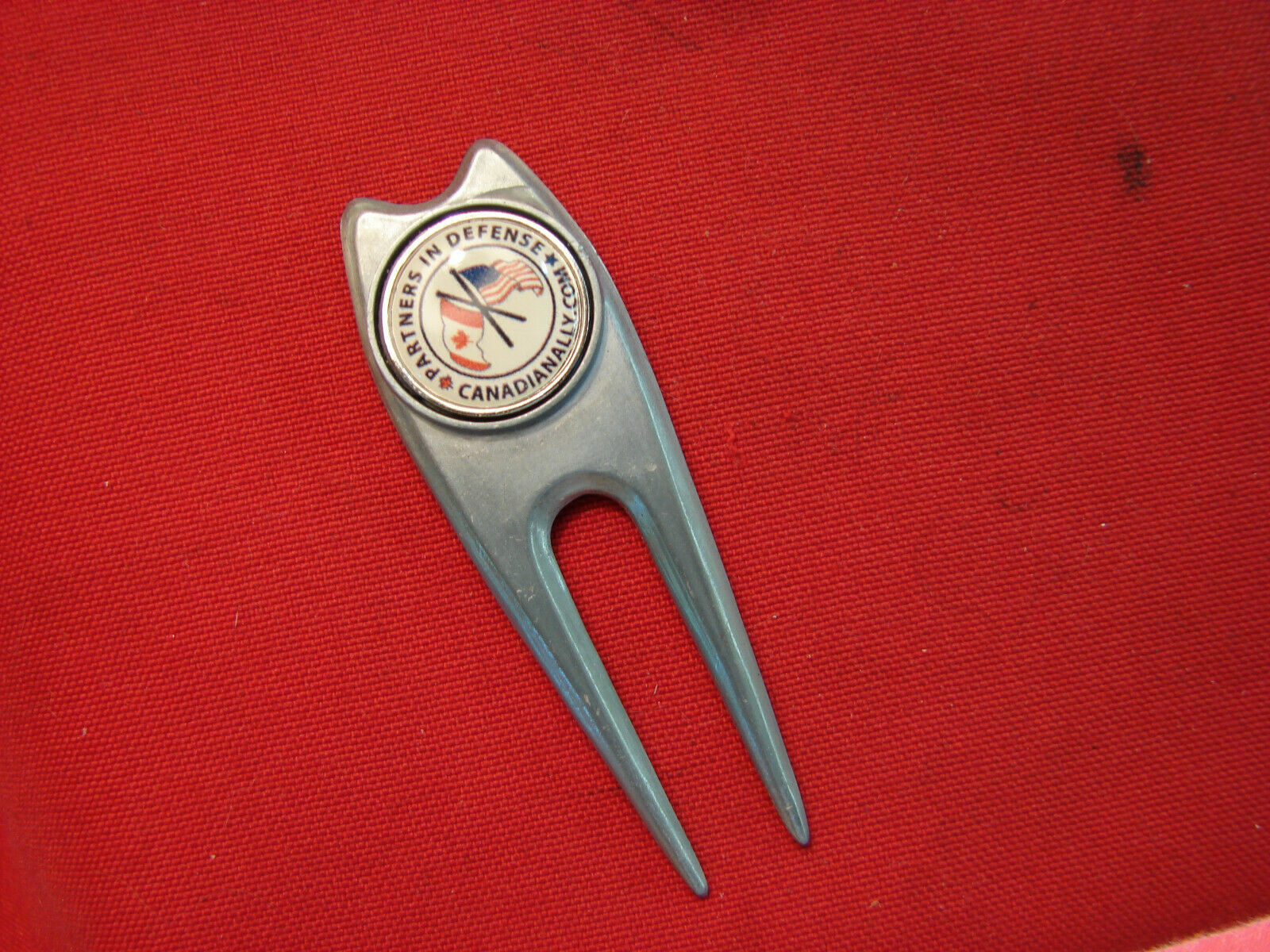 Golf Divot  Tool  Pewter Ball Marker Partners In Defense