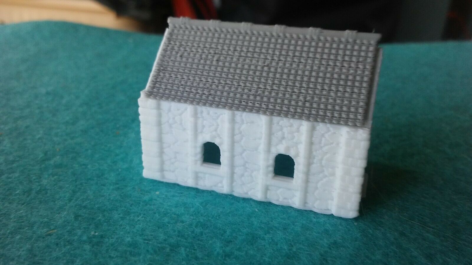 (1) " Z "  Scale  Stone Barn  //  Stone House     " Hollow "  3d  Printed