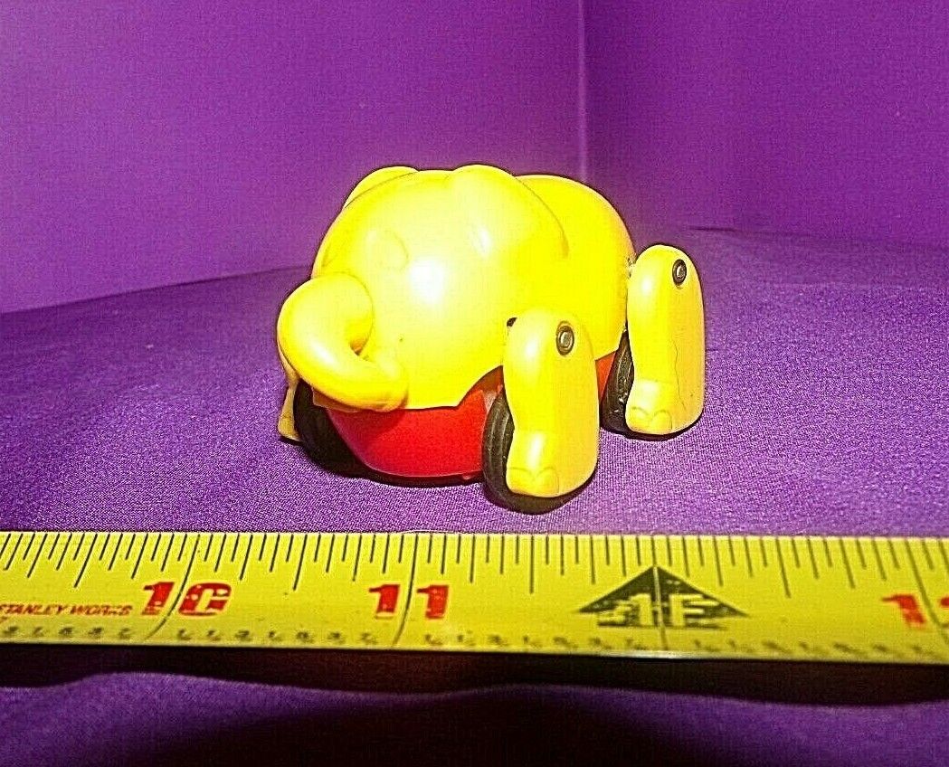 Elephant With Pull Back Actio1970s Nomura T.n Toy Made In Hong Kong Vintage